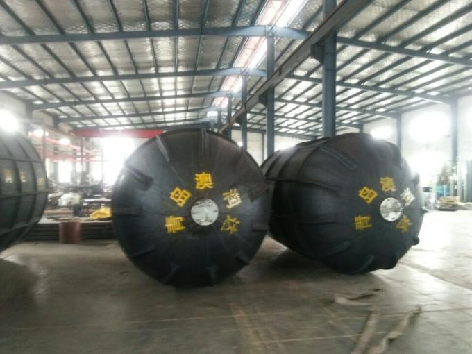 Ribbed Type Round Boat Fenders , Navy Boat Fenders Durable 1880D2 Cord