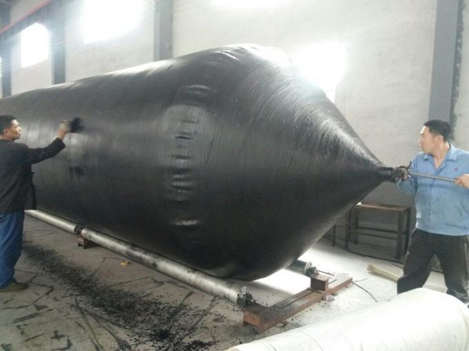Floating Rubber Marine Salvage Airbags Black Color Thickness Over 5.5mm