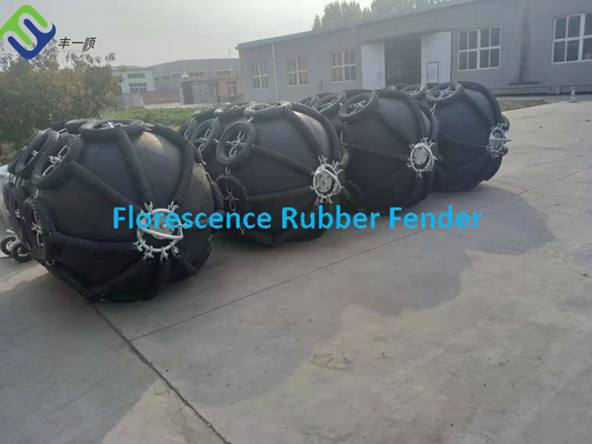 Marine Pneumatic Rubber Fender Abrasion Resistant For Boats Barge