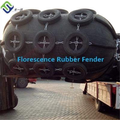 Good Durability Marine Rubber Fender Fishbone Type Cover For Fuel Ships