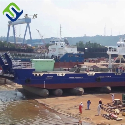 ISO 14409 Black Marine Airbags Ship Launching Airbag Culvert Application