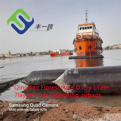 Smooth Launching Ship Launching Airbag 0.6-2.8m Diameter For Safe Performance