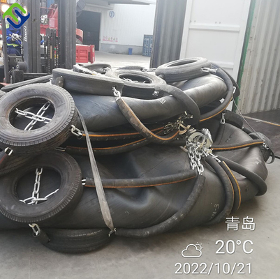 3300 Mm * 6500 Mm Yokohama Pneumatic Rubber Fender For Ship To Ship Or Ship To Shore