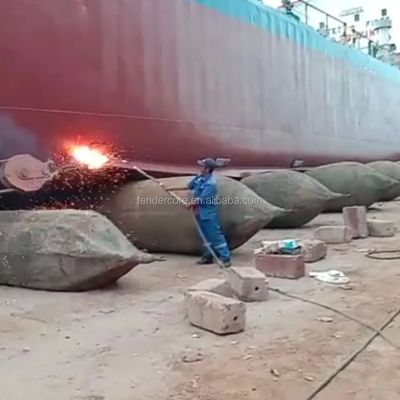 Customized Package Marine Rubber Airbag For Ship Launching And Landing