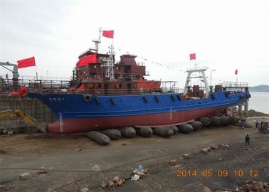 Big Carrying Capacity Inflatable Boat Lift Bags , Pneumatic Lifting Bags Black Color