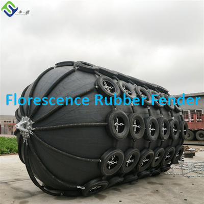 Good Durability Marine Rubber Fender Fishbone Type Cover For Fuel Ships