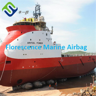 Heavy Duty Marine Rubber Airbag Ship Launching Lifting