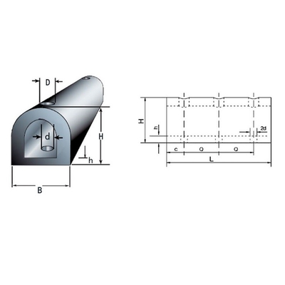 Dock Fender Mould Or Extruded Dock Rubber Fender Boat Rubber Fender