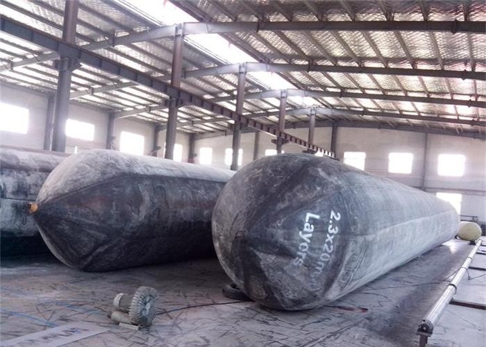 Floating Rubber Marine Salvage Airbags Black Color Thickness Over 5.5mm