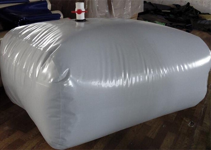 Portable Water Storage Bladder , Soft PVC Pillow Tanks Water Storage Easy Operated