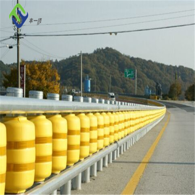 Steel Safety Roller Barrier Galvanized W Beams For Highway Guardrail Road